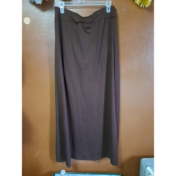 NWT Halara Women's Play My Way Maxi Buckle Skirt Large High Waisted High Slits - Picture 6 of 8